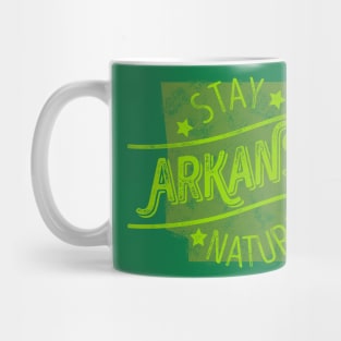 Arkansas - Stay Natural (Green) Mug